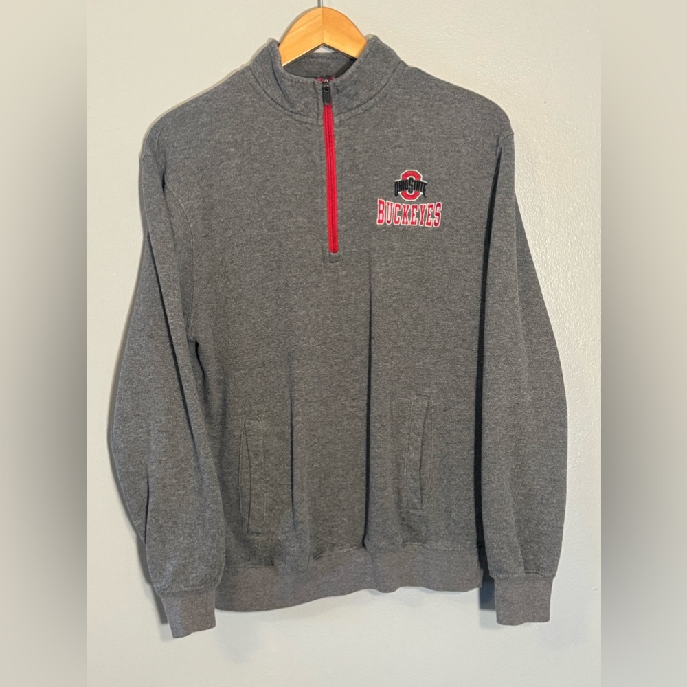 Colosseum Ohio State University OSU Buckeyes Quarter Zip Sweatshirt | Small